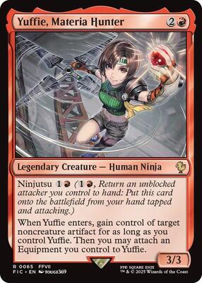 Yuffie, Materia Hunter (Surge Foil) card from Commander: FINAL FANTASY