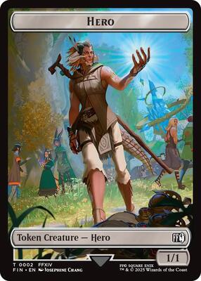 Hero (0002) // Food Double-Sided Token card from FINAL FANTASY