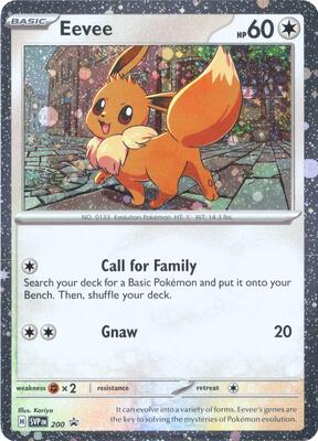 Eevee - 200 (Cosmos Holo) card from SV: Scarlet & Violet Promo Cards