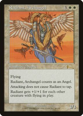 Radiant, Archangel card from Urza's Legacy
