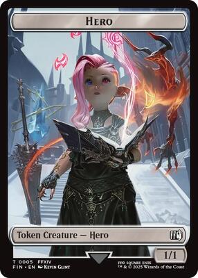 Hero (0005) // Food Double-Sided Token card from FINAL FANTASY