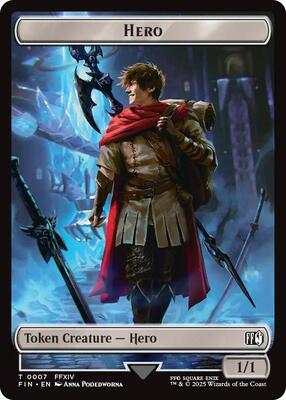 Hero (0007) // Robot Warrior Double-Sided Token card from FINAL FANTASY