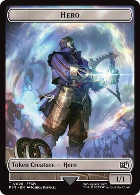 Hero (0008) // Bird (0017) Double-Sided Token card from FINAL FANTASY