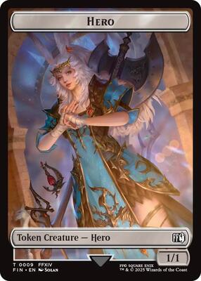 Hero (0009) // Elemental Double-Sided Token card from FINAL FANTASY