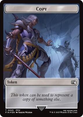 Copy (0025) // Moogle (0034) Double-Sided Token (Surge Foil) card from FINAL FANTASY