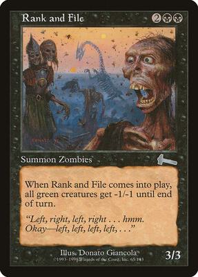 Rank and File card from Urza's Legacy
