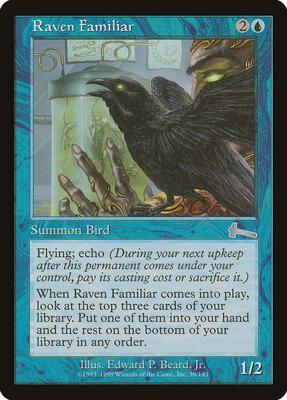 Raven Familiar card from Urza's Legacy
