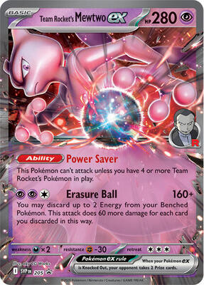 Team Rocket's Mewtwo ex card from SV: Scarlet & Violet Promo Cards