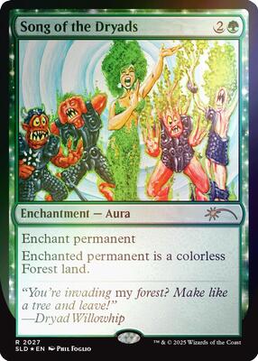 Song of the Dryads (2027) (Rainbow Foil) card from Secret Lair Drop Series