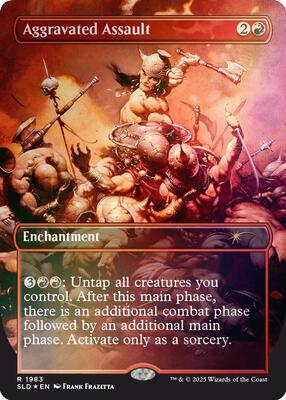 Aggravated Assault (1983) (Rainbow Foil) card from Secret Lair Drop Series