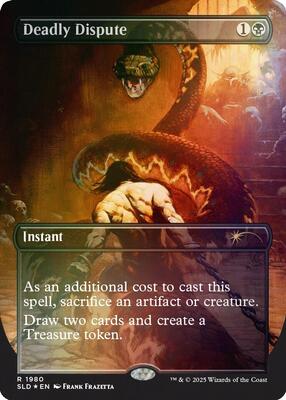 Deadly Dispute (1980) (Rainbow Foil) card from Secret Lair Drop Series