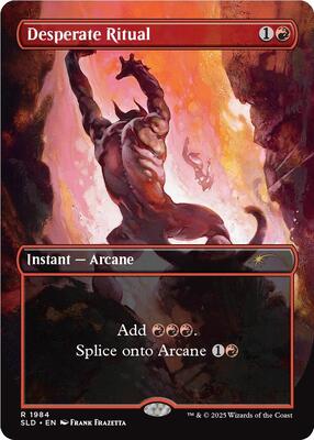 Desperate Ritual (1984) card from Secret Lair Drop Series