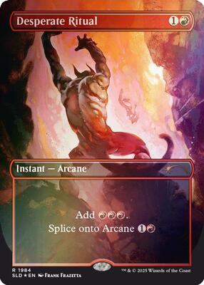 Desperate Ritual (1984) (Rainbow Foil) card from Secret Lair Drop Series