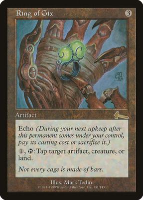 Ring of Gix card from Urza's Legacy