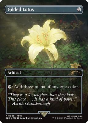 Gilded Lotus (Rainbow Foil) (909) card from Secret Lair Drop Series