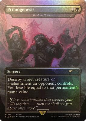 Primogenesis - Feed the Swarm (Rainbow Foil) card from Secret Lair Drop Series