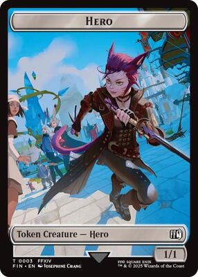 Hero (0003) // Hero (0009) Double-Sided Token card from FINAL FANTASY