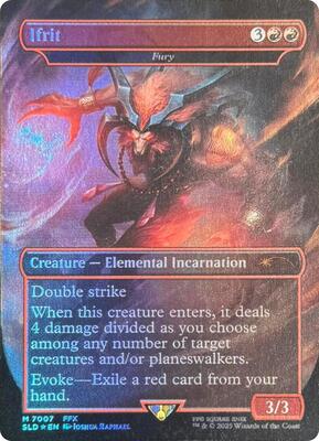 Ifrit - Fury (Rainbow Foil) card from Secret Lair Drop Series