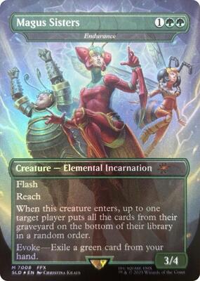Magus Sisters - Endurance (Rainbow Foil) card from Secret Lair Drop Series