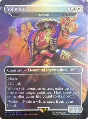 Yojimbo - Solitude (Rainbow Foil) card from Secret Lair Drop Series