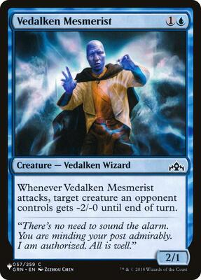Vedalken Mesmerist card from The List Reprints