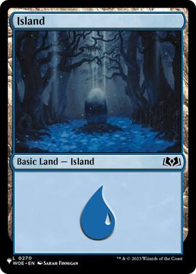 Island (WOE) card from The List Reprints