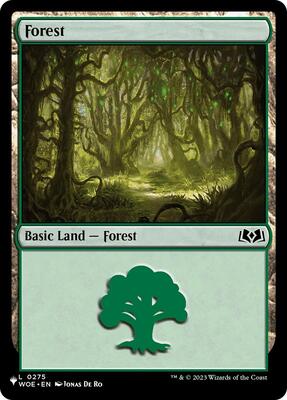 Forest (0275) (WOE) card from The List Reprints