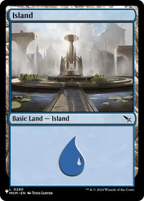 Island (MKM) card from The List Reprints