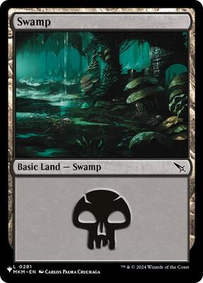 Swamp (MKM) card from The List Reprints