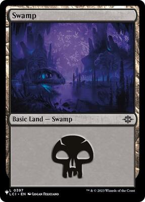 Swamp (LCI) card from The List Reprints