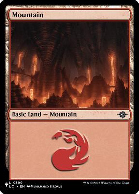 Mountain (LCI) card from The List Reprints