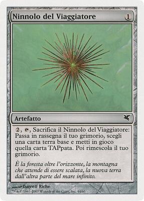 Wayfarer's Bauble (Italian) - "Ninnolo del Viaggiatore" (D44) card from Magic Encyclopedia 2005 (Salvat/Hachette)