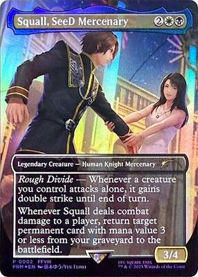 Squall, SeeD Mercenary card from Standard Showdown Promos