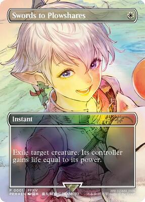 Swords to Plowshares (Borderless) card from MagicFest Cards