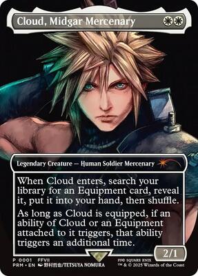 Cloud, Midgar Mercenary card from Pro Tour Promos