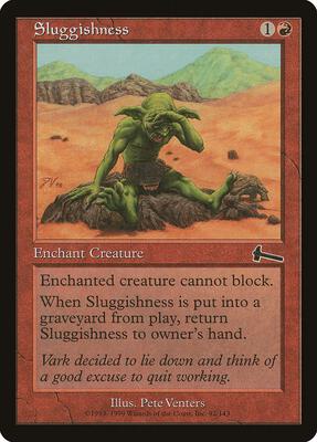 Sluggishness card from Urza's Legacy