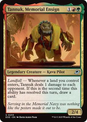 Tannuk, Memorial Ensign card from Edge of Eternities
