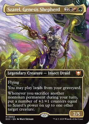 Szarel, Genesis Shepherd (Borderless) card from Commander: Edge of Eternities