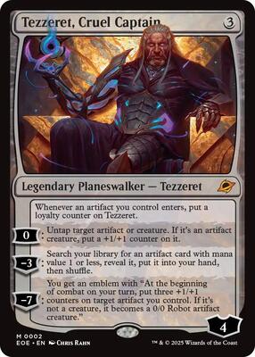 Tezzeret, Cruel Captain card from Edge of Eternities