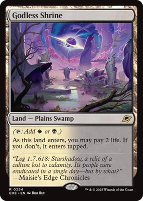 Godless Shrine card from Edge of Eternities