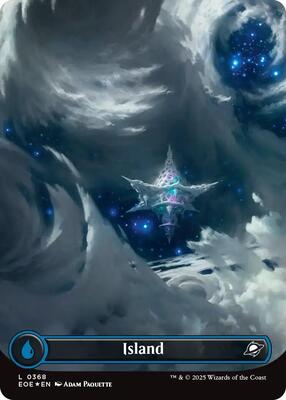 Island (0368) (Borderless) (Galaxy Foil) card from Edge of Eternities