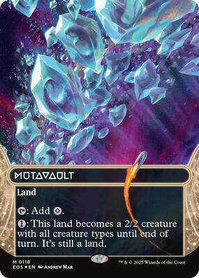 Mutavault (0118) (Borderless) (Galaxy Foil) card from Edge of Eternities: Stellar Sights