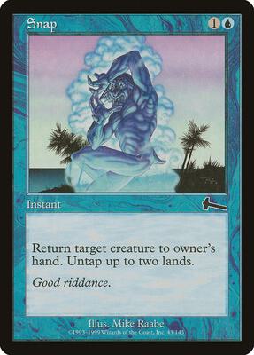 Snap card from Urza's Legacy