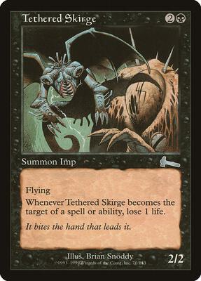 Tethered Skirge card from Urza's Legacy
