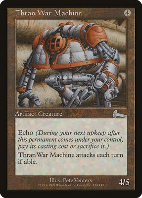 Thran War Machine card from Urza's Legacy