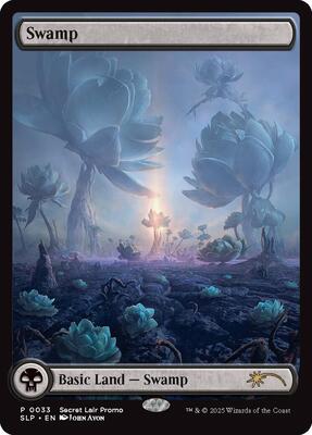 Swamp (0033) card from Secret Lair Showdown