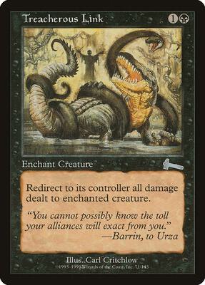 Treacherous Link card from Urza's Legacy