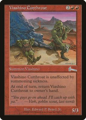 Viashino Cutthroat card from Urza's Legacy