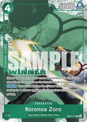 Roronoa Zoro (Winner Pack 2025 Vol. 3) card from One Piece Promotion Cards