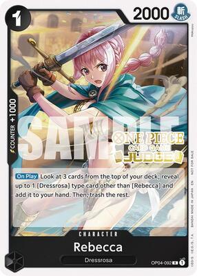 Rebecca (Judge Pack Vol. 6) card from One Piece Promotion Cards